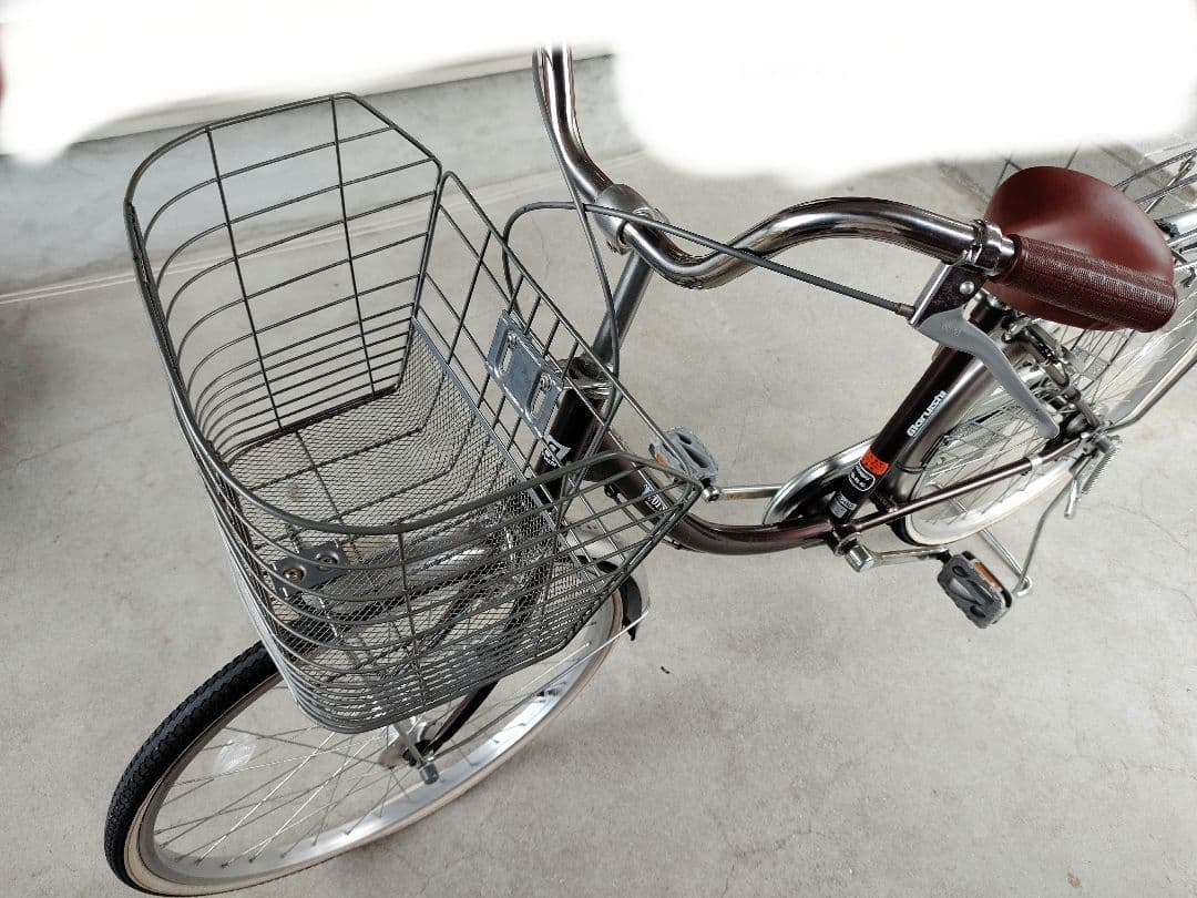 【値下げ・引取価格】マルイシ　自転車　シティサイクル 24インチ ブラウン