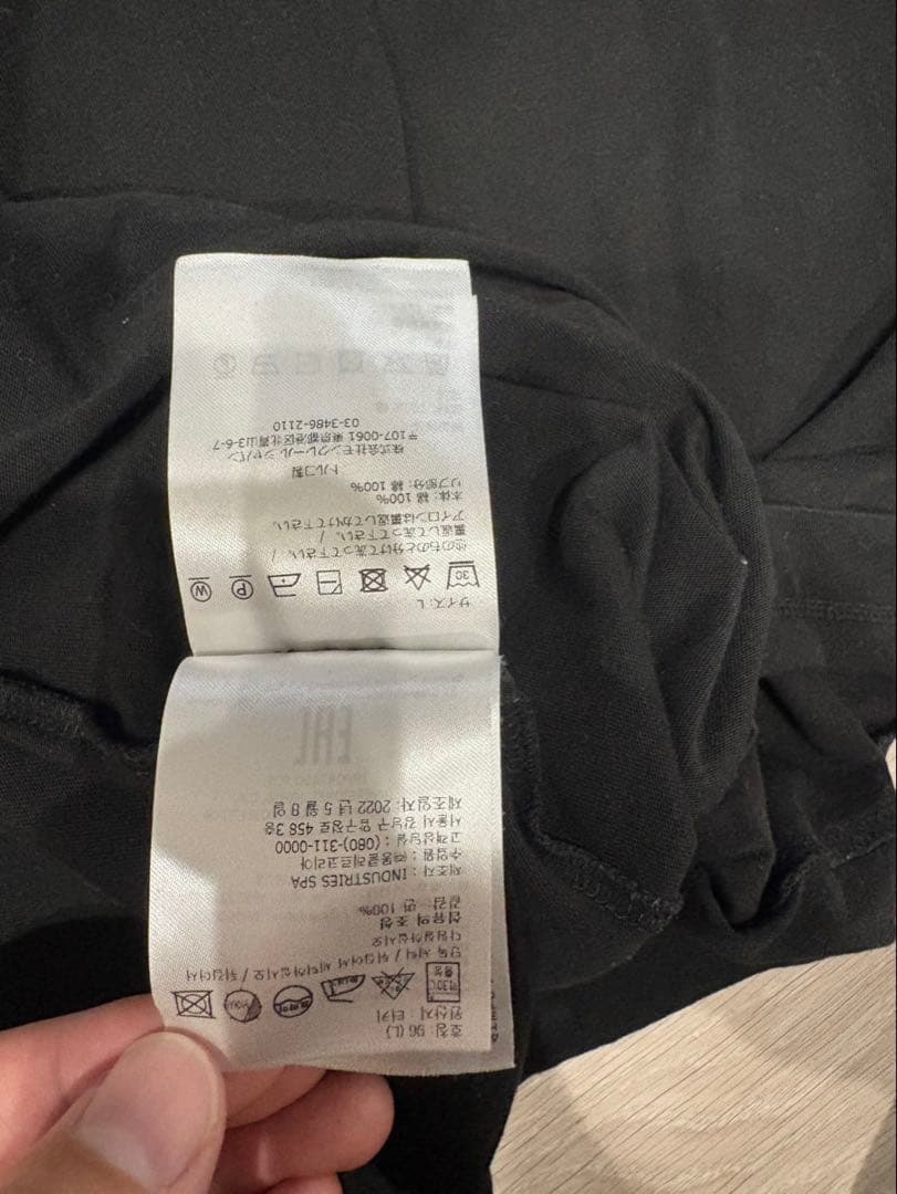 モンクレール　Tシャツ　ブラック　L シンプル