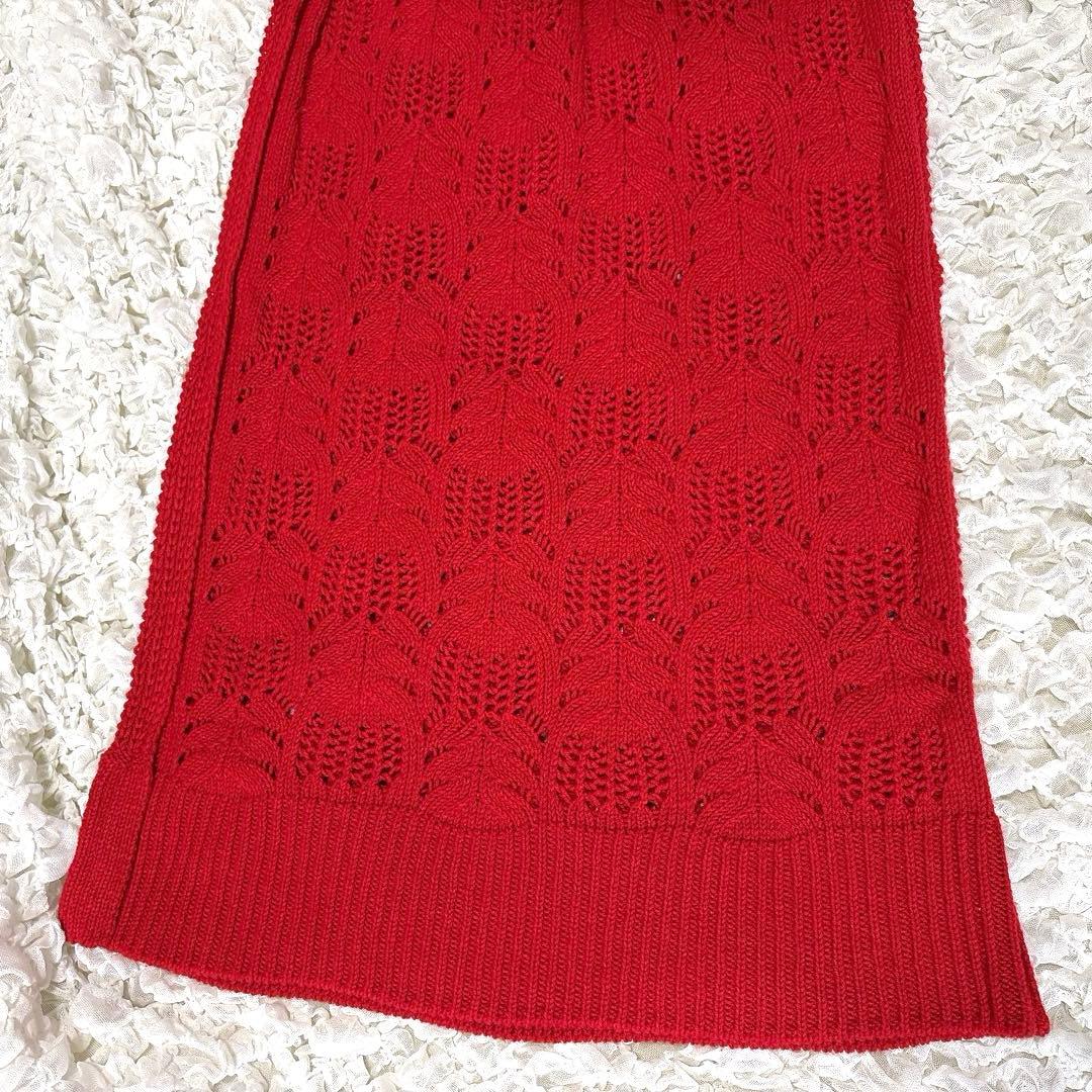 【美品】Y's ワイズ ヨウジヤマモト ケーブルニットタイトスカート ロング