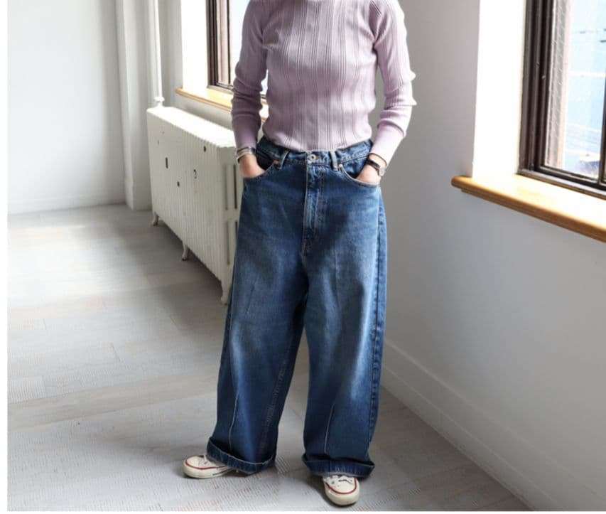 RhodolirioN 90’Loose Straight Jean Pant