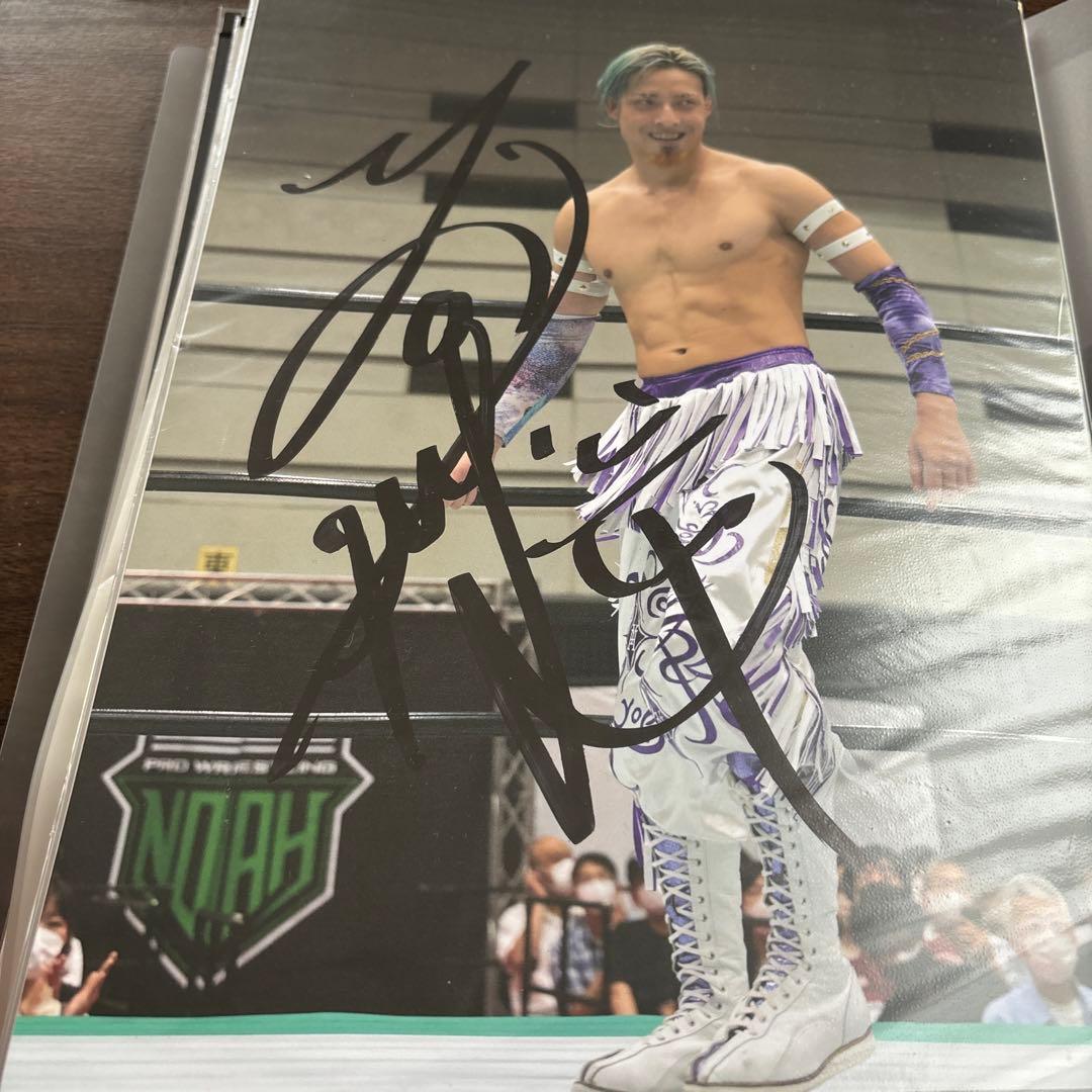 プロレスリングNOAH YO-HEY 直筆サイン入りポートレート　6枚
