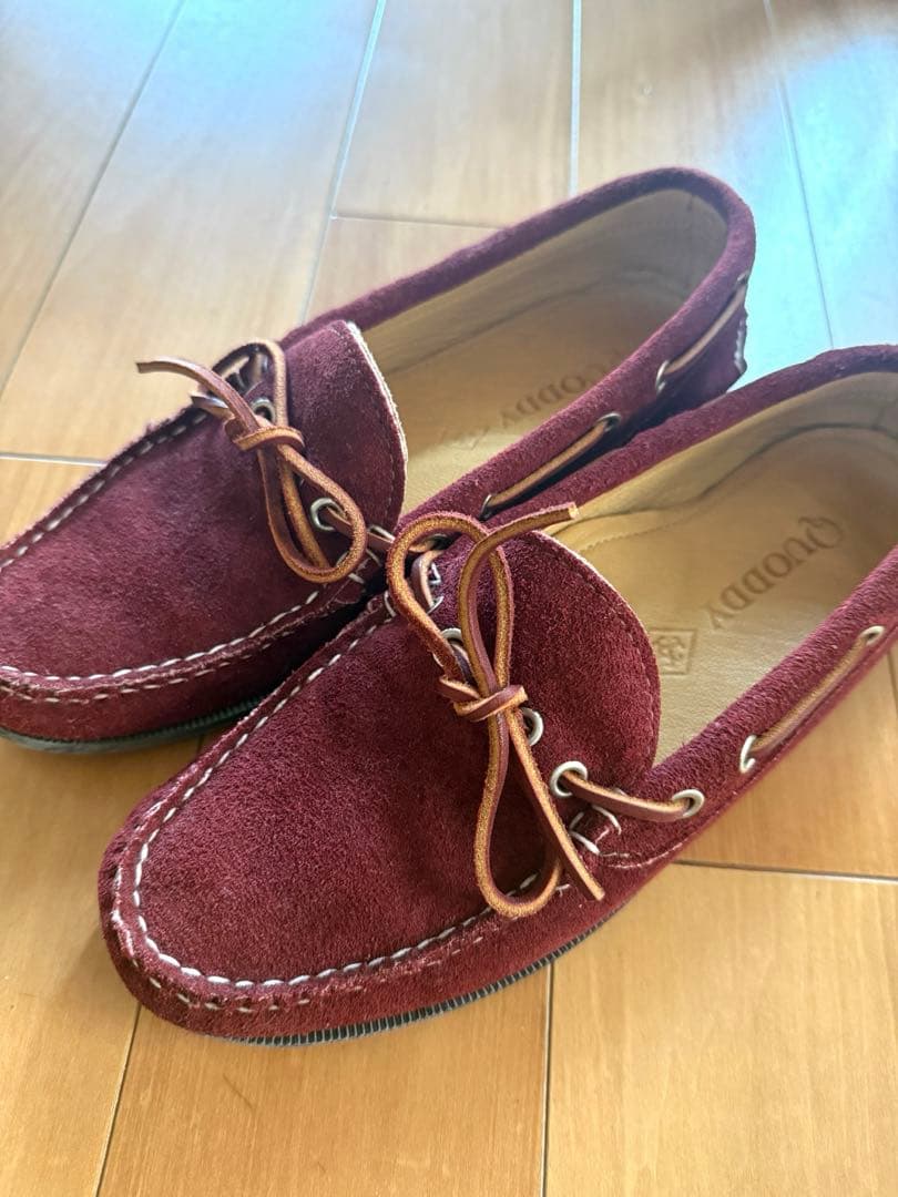 Quoddy Trail Moccasin US7 バーガンディ