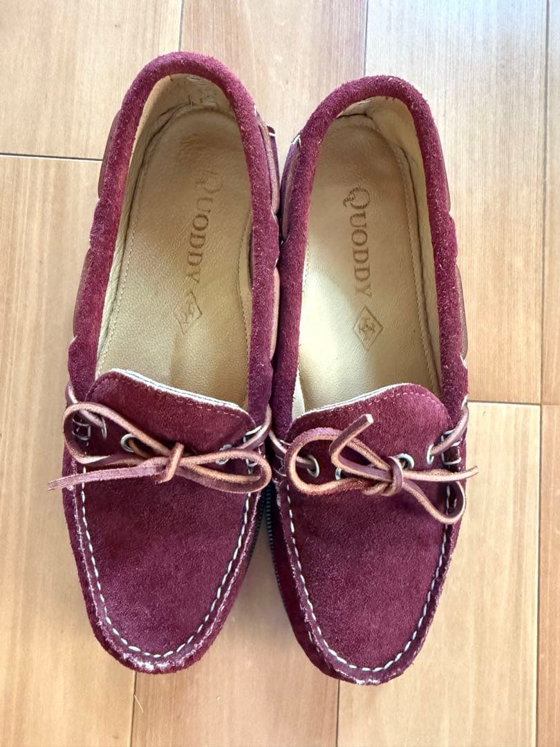 Quoddy Trail Moccasin US7 バーガンディ