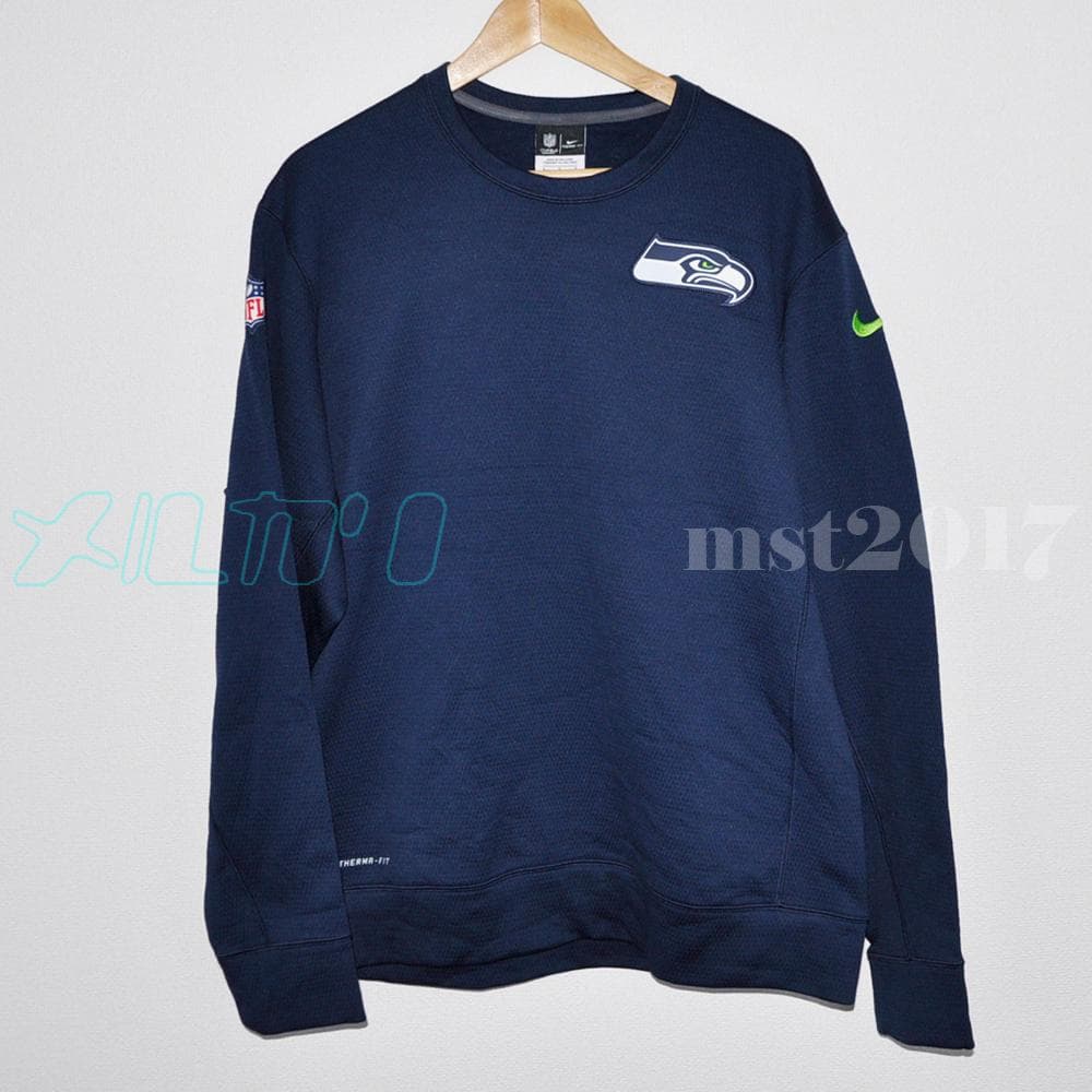 【NFL ウォームアップ】NIKE シーホークス テクスチャード クルーネック