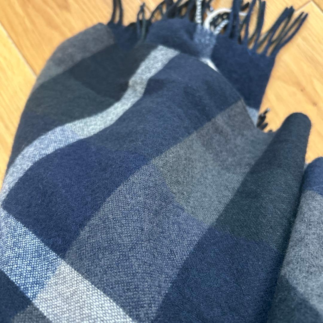 クレストブリッジチェックウォッシャブルカシミヤストール