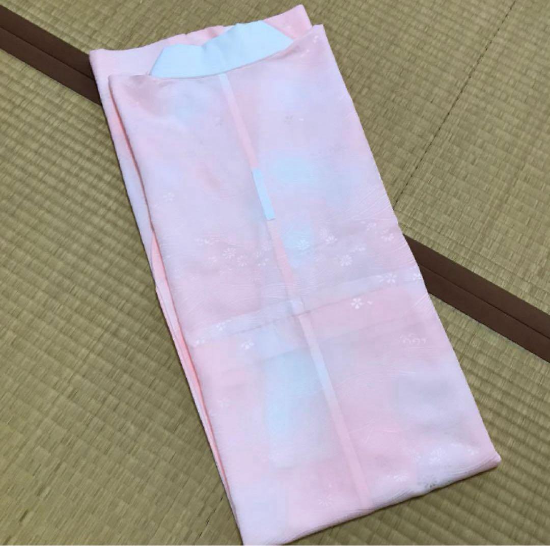【中古品】☆Hiro☆商品・振袖・赤ぼかし桜【b228】長襦袢付き