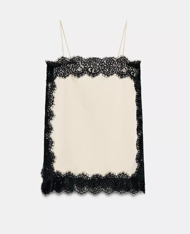 新品タグ付き♥ZARA♥レースキャミソール♥大きいサイズ