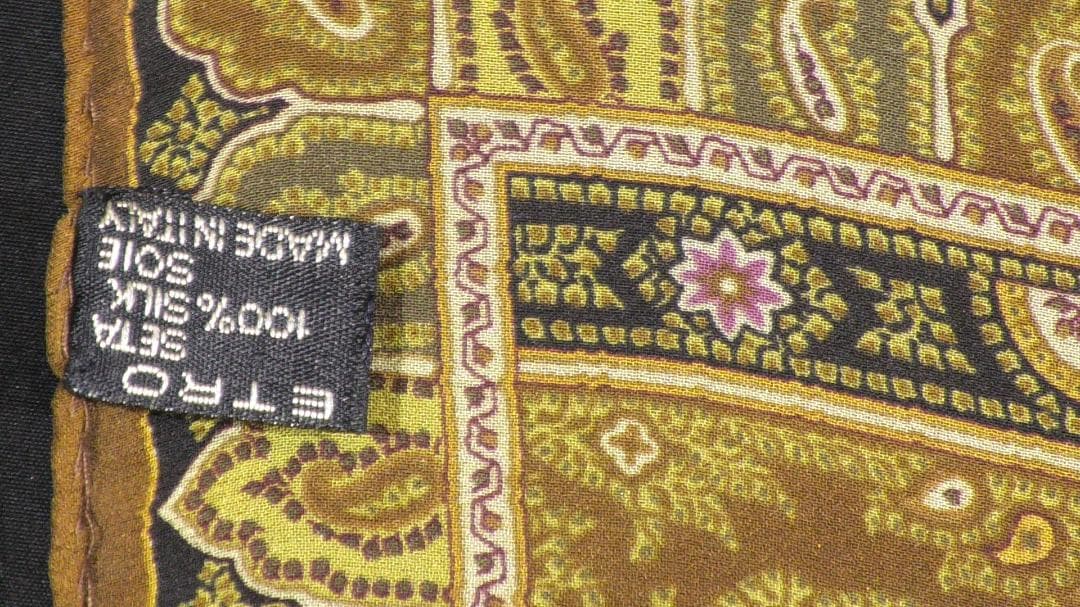 極美品　ETRO エトロ　大判ストール　スカーフ　シルク100％　 D539