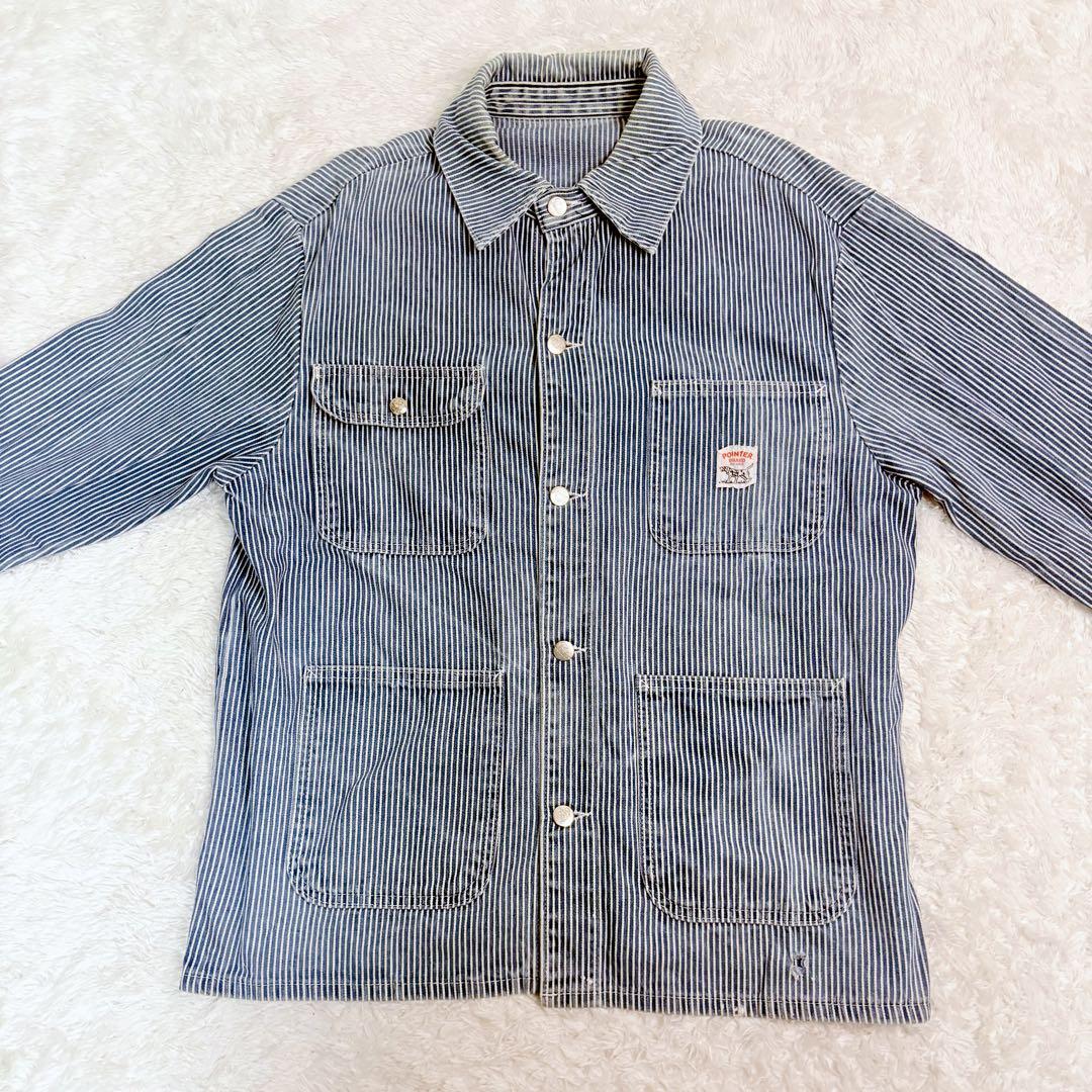 希少　POINTER BRAND ヒッコリー カバーオール 90s USA製