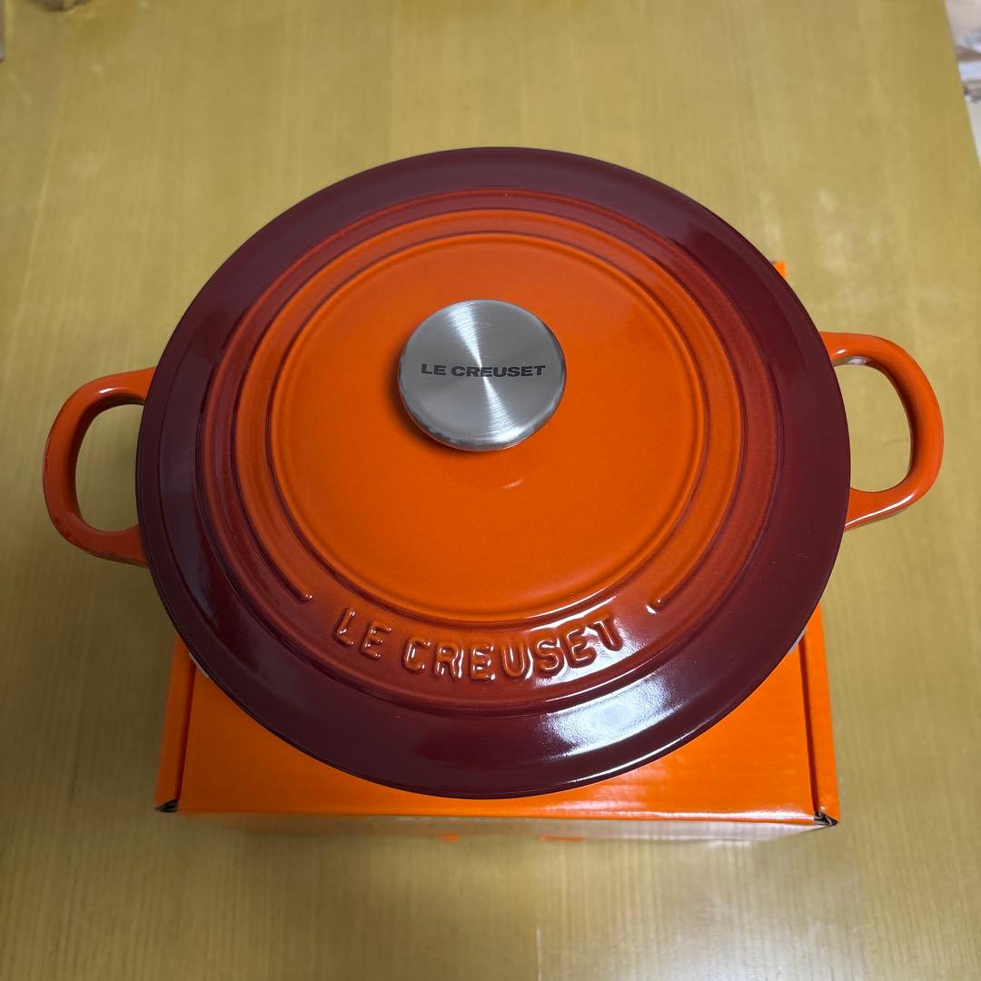 【新品未使用】LE CREUSET ルクルーゼ ココットロンド 22cm