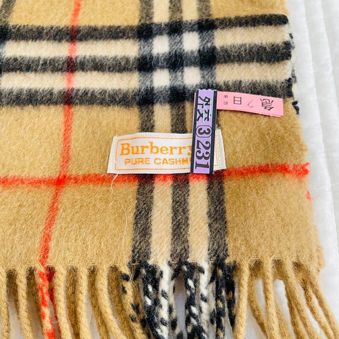 Burberry カシミヤ マフラー チェック柄