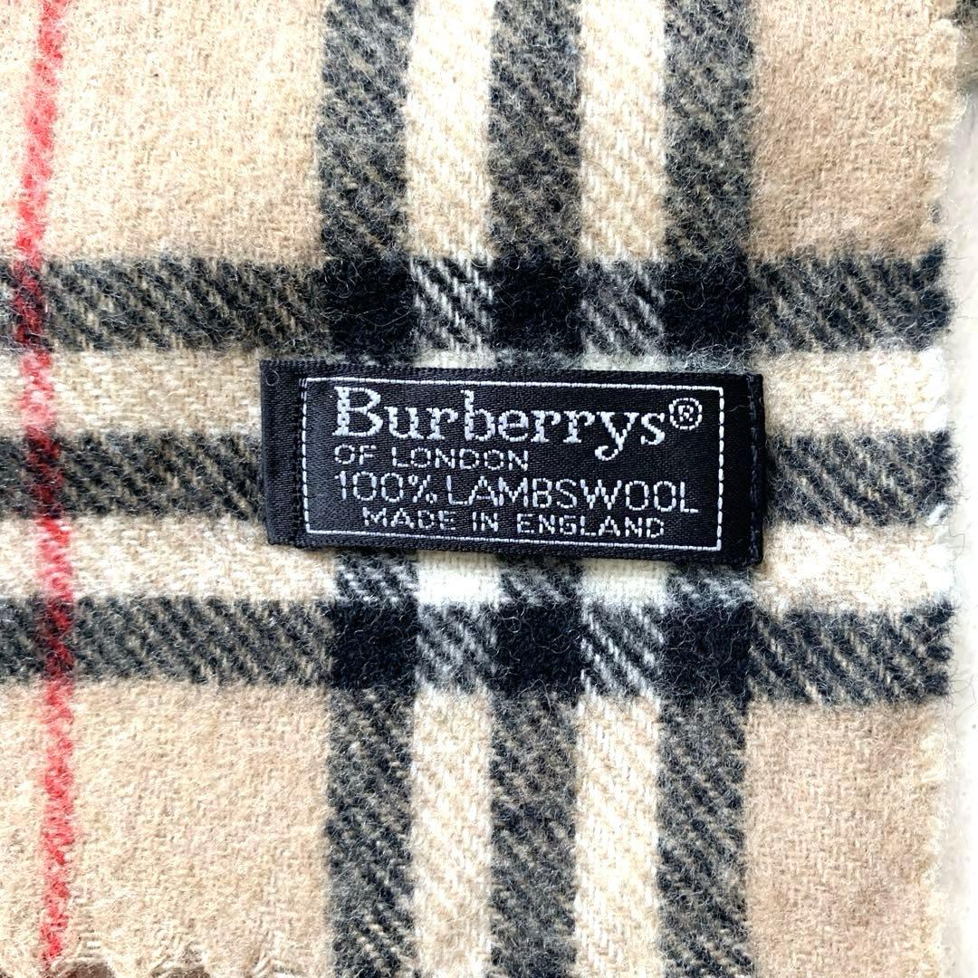 Burberry's バーバリー　ウールマフラー　ノバチェック　ベージュ