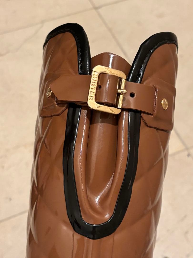 ！きなこさん専用！HUNTER キルティング 23cm/UK4 バックル付き