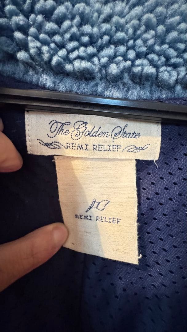 REMI RELIEF レミレリーフBEAMS 別注 Indigo Fleece