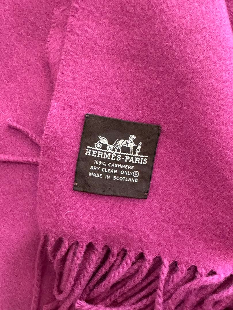 HERMES カシミア　ストールの