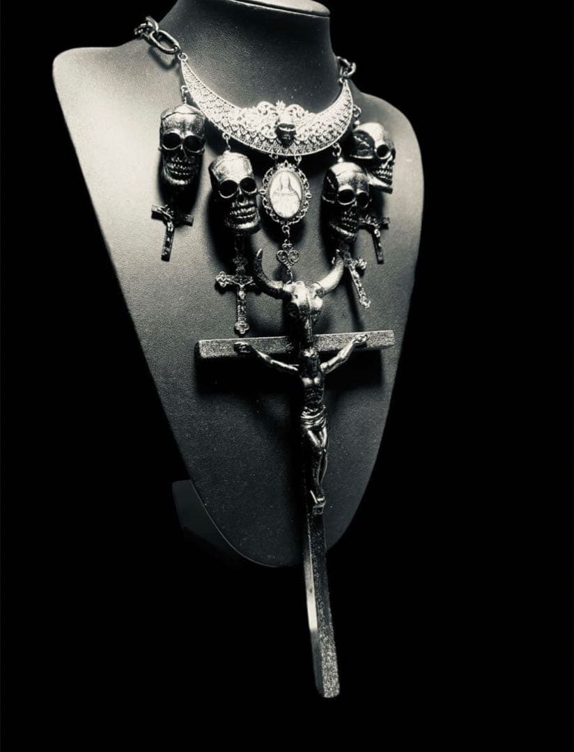 アクセサリー Jean Paul GAULTIER skull cross necklace