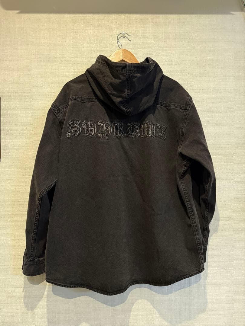 SUPREME HOODED DENIM SHIRTS Lサイズ