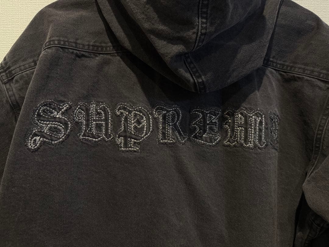 SUPREME HOODED DENIM SHIRTS Lサイズ