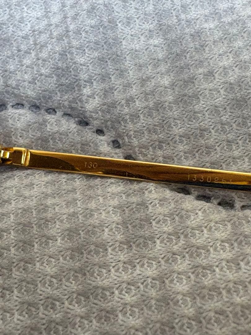 Cartier リムレス　ゴールドアイウェア　サングラス メガネ　130