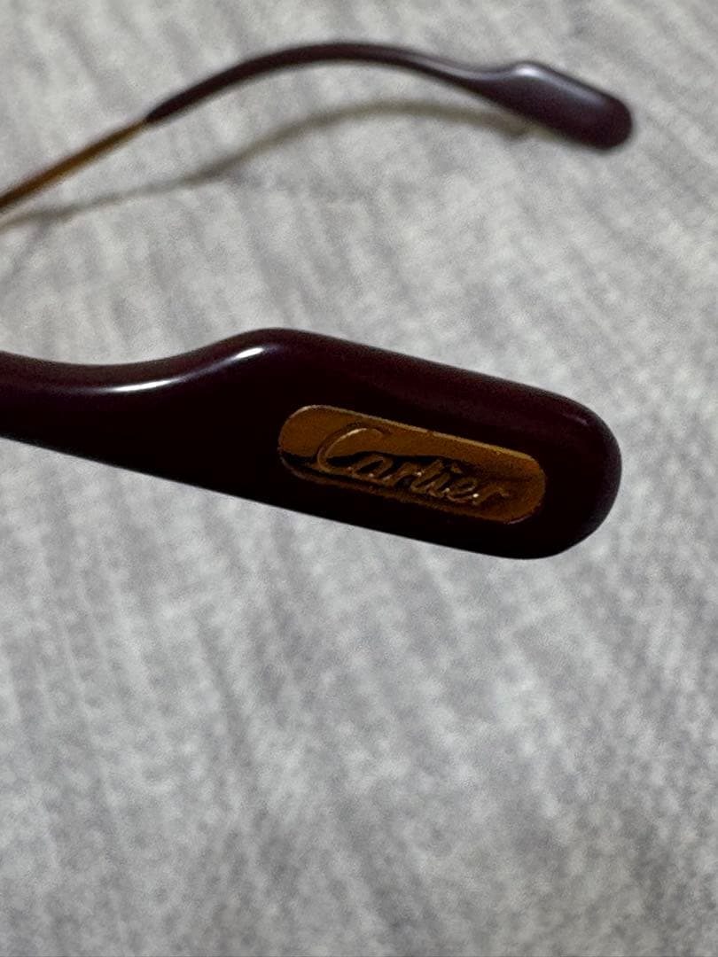 Cartier リムレス　ゴールドアイウェア　サングラス メガネ　130