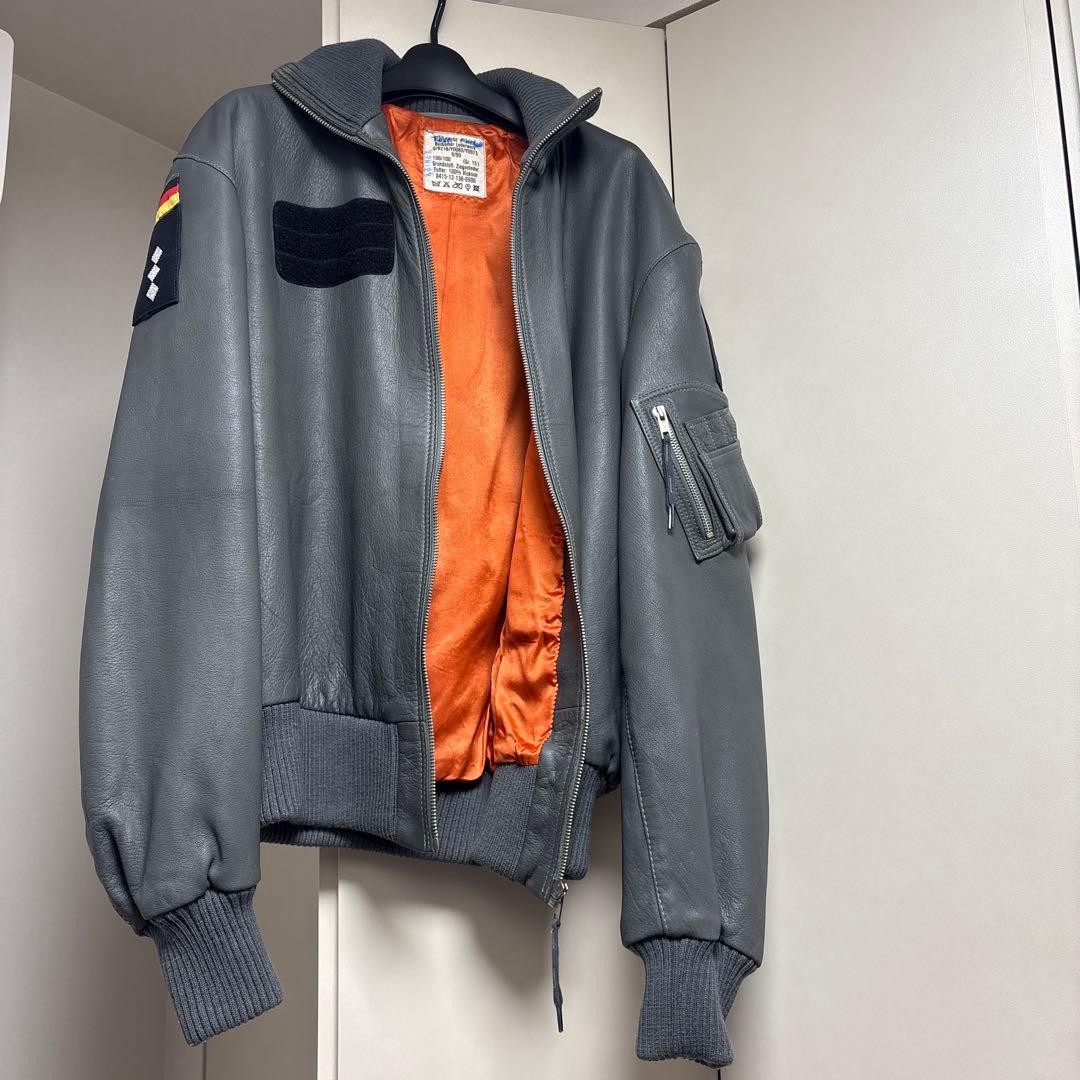USED ドイツ軍BLW (ドイツ連邦空軍) レザー　フライトジャケット