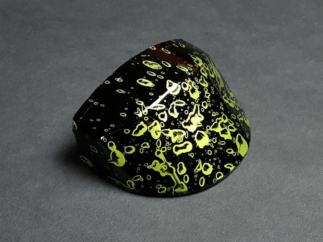 新品　津軽三味線胴掛け　ブラック・ライトグリーン