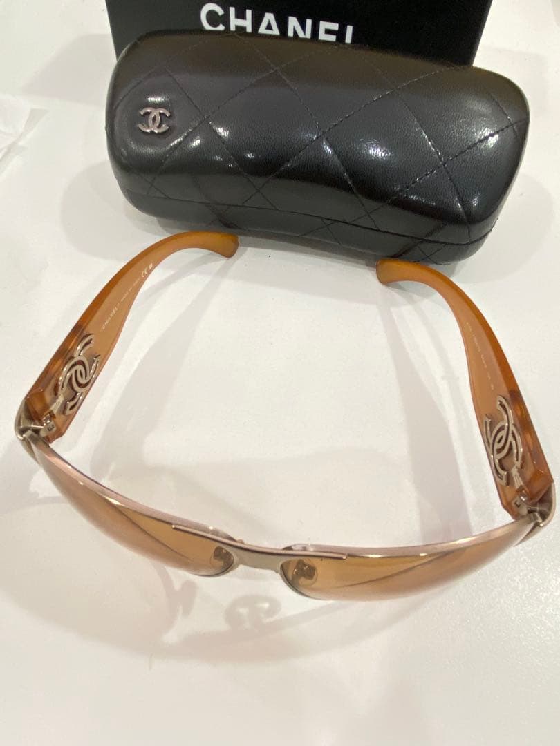 CHANEL シャネル サングラス 4153 ブラウン系 ケース付き