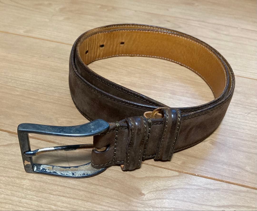 【良品】Felisi スウェード レザー【44-80】イタリア製　ブラウン　茶