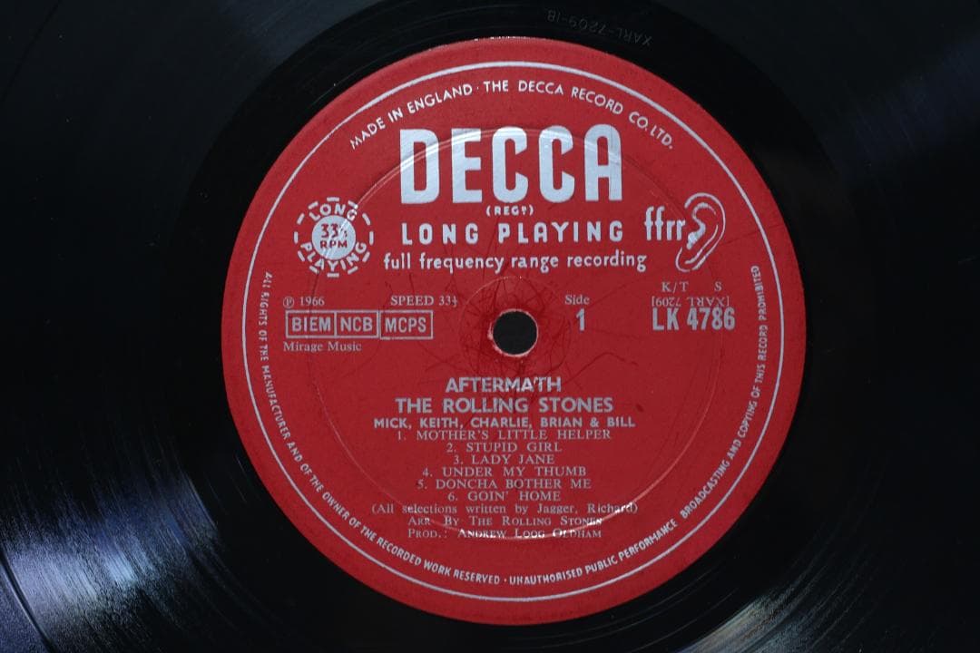英LP The Rolling Stones Aftermath UK盤 プチ音