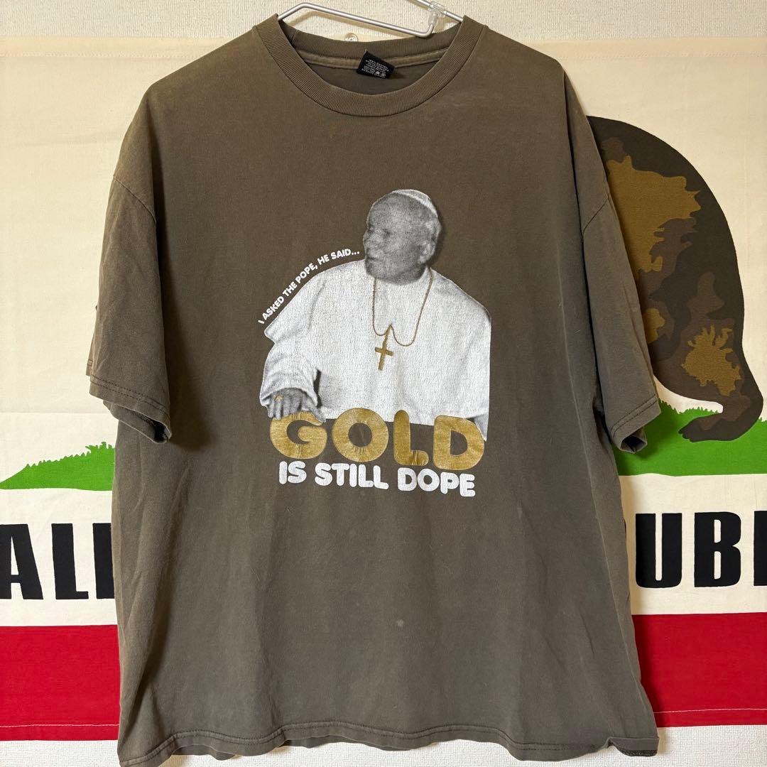 希少 00s STUSSY ローマ法王プリント Tシャツ サイズ XL 古着