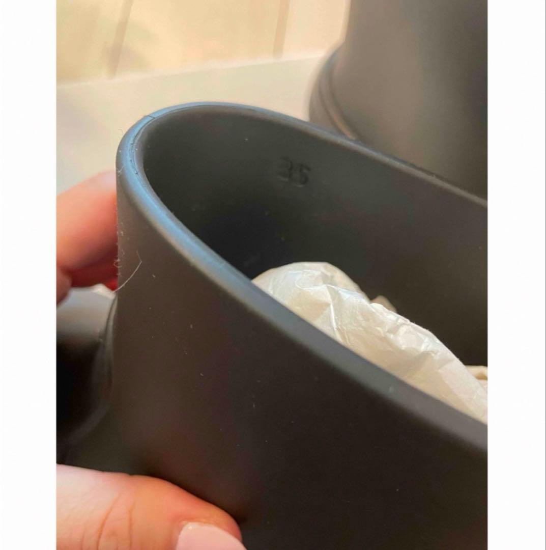 PRADA 62000円で購入 レインブーツ黒 35