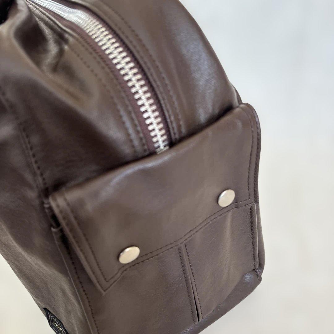 【美品】PORTER フリースタイル ボストンバッグ ブラウン 茶　大容量