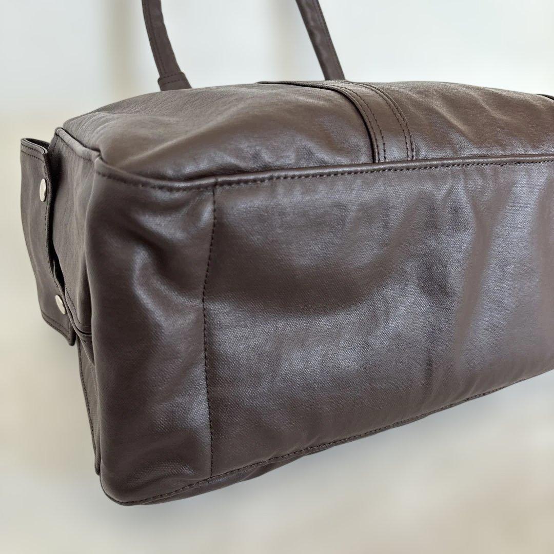 【美品】PORTER フリースタイル ボストンバッグ ブラウン 茶　大容量