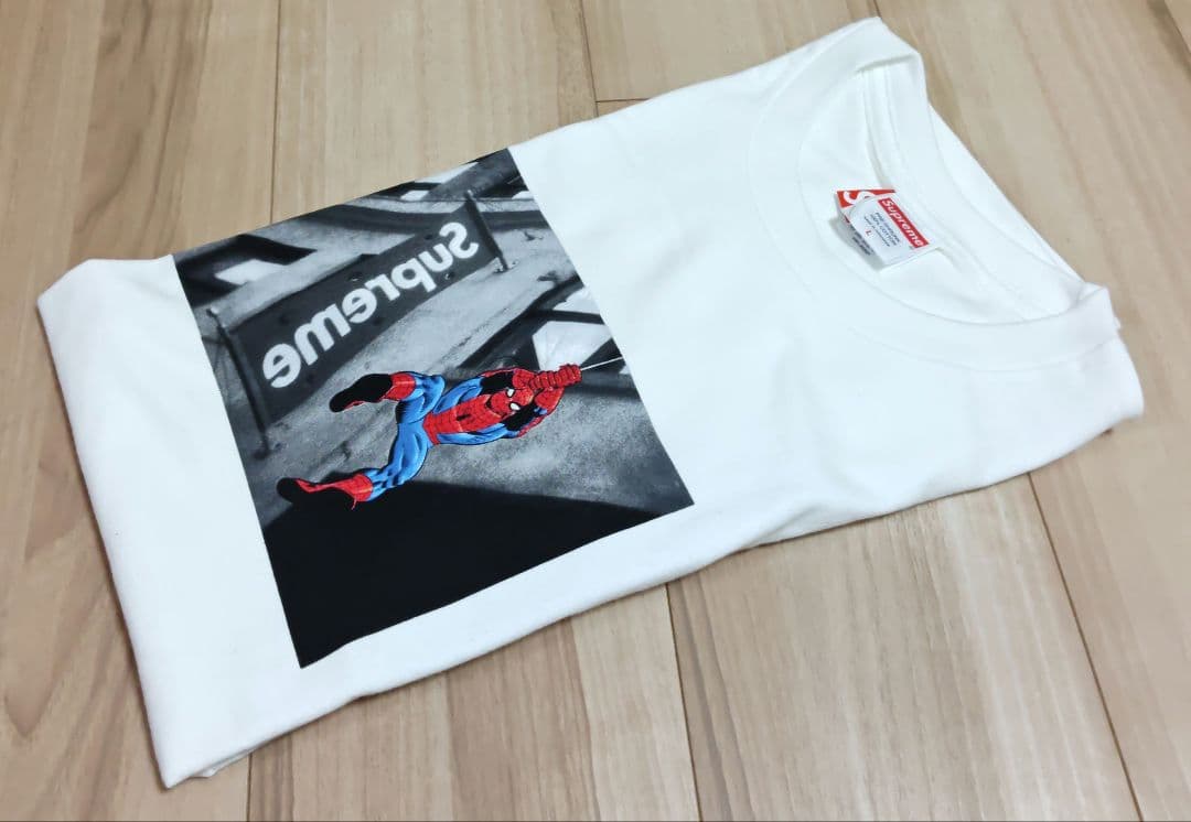 L 即発送 26SS Supreme Spider-Man Tee White