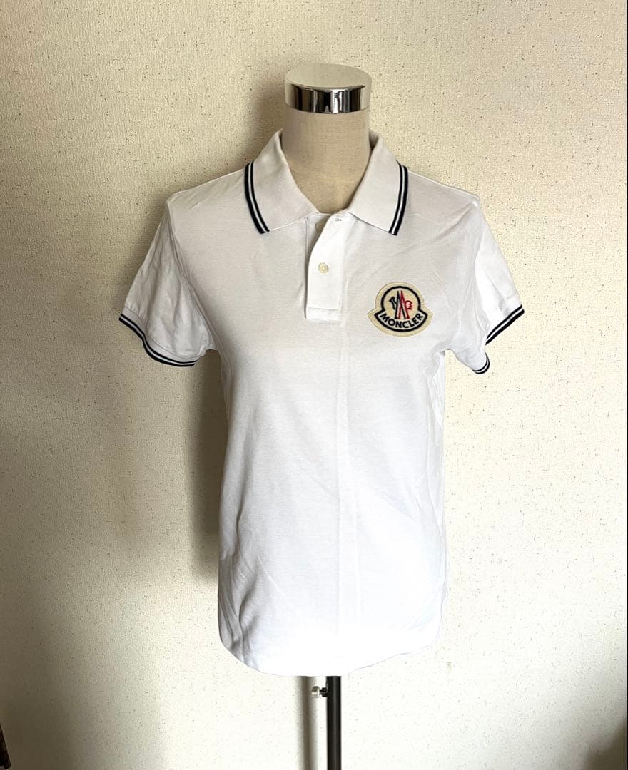 MONCLER モンクレール　半袖ポロシャツ ホワイト