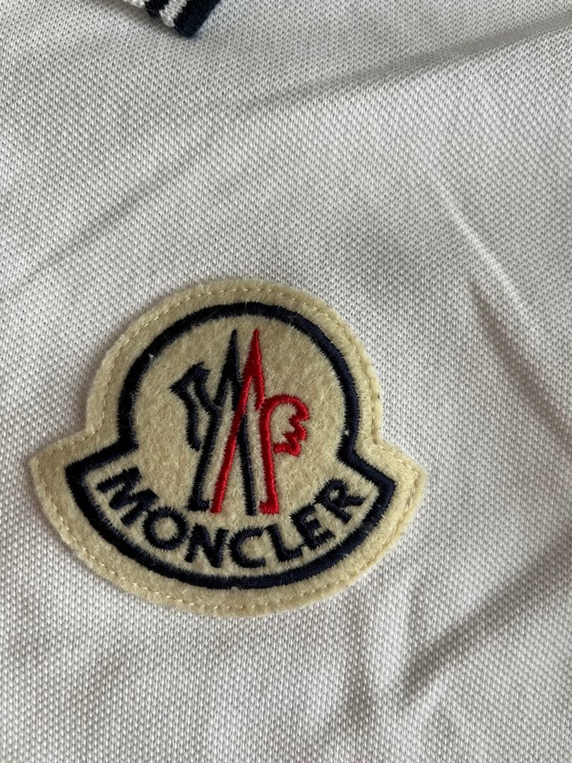 MONCLER モンクレール　半袖ポロシャツ ホワイト