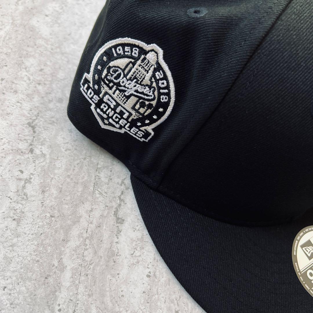 海外限定 LA ニューエラ ドジャース 逆ロゴ ブラック 9FIFTY