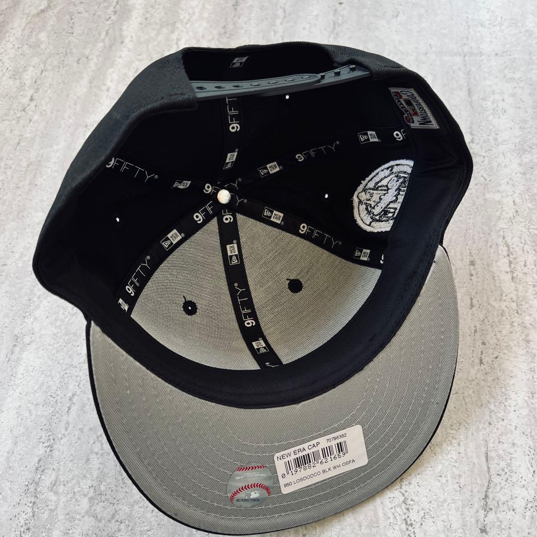 海外限定 LA ニューエラ ドジャース 逆ロゴ ブラック 9FIFTY