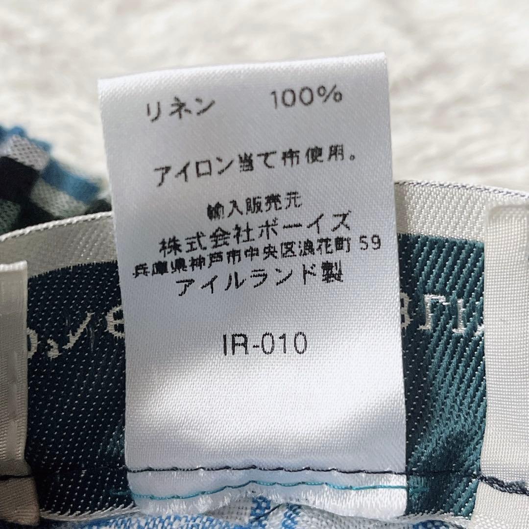 【美品】オニールオブダブリン タータンチェック リネンスカート マキシ丈