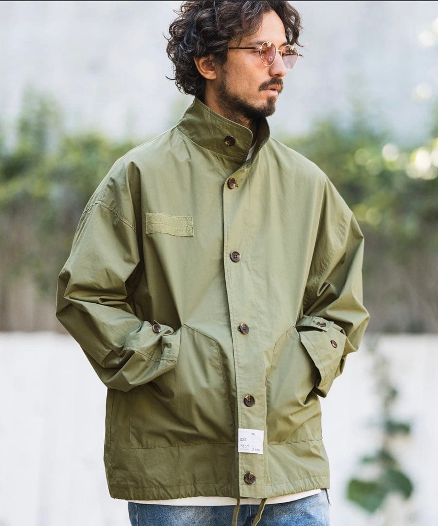 cambio オリーブ色 ボタン付き ミリタリージャケット