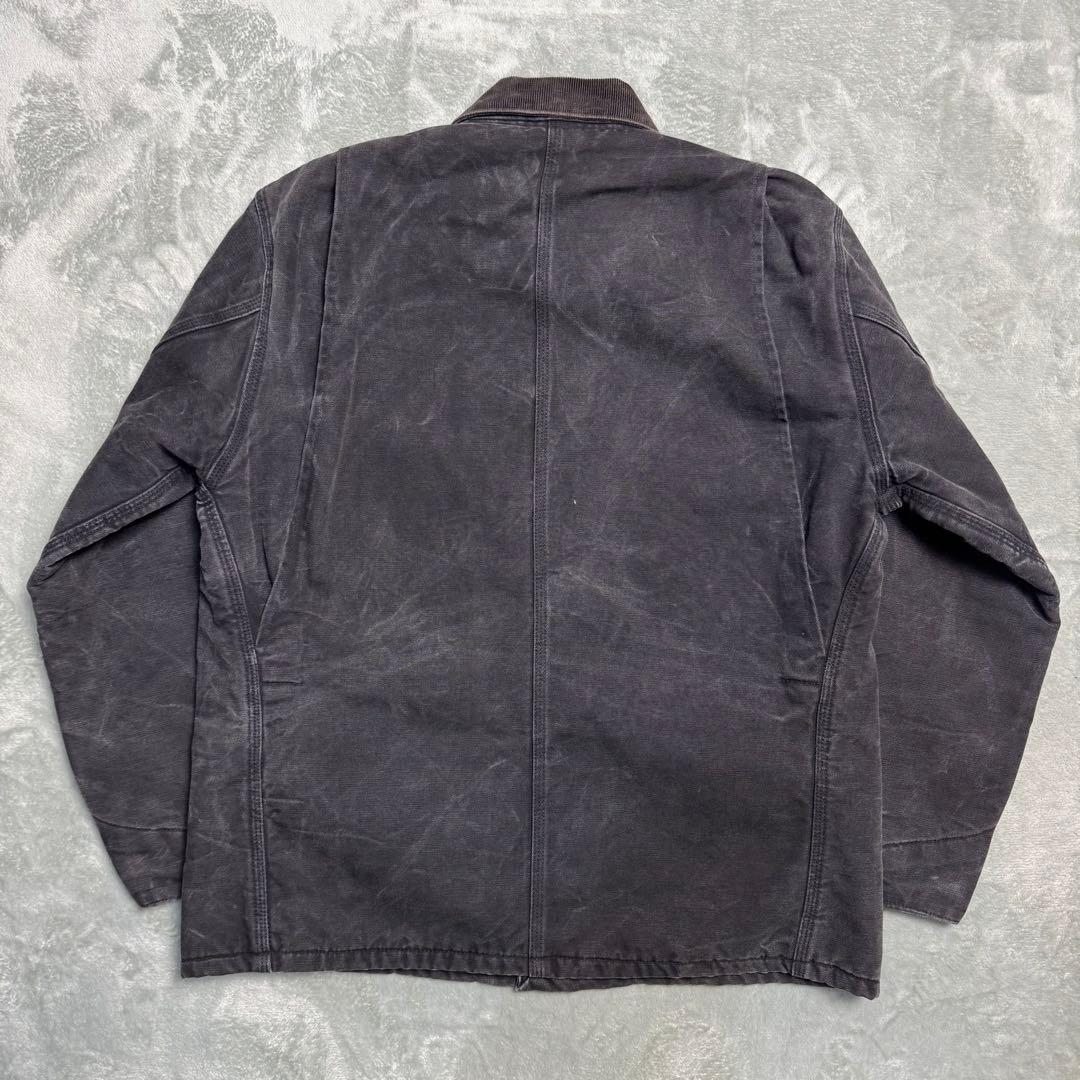 90s USA製 carhartt ミシガンチョアコート ブラック 42