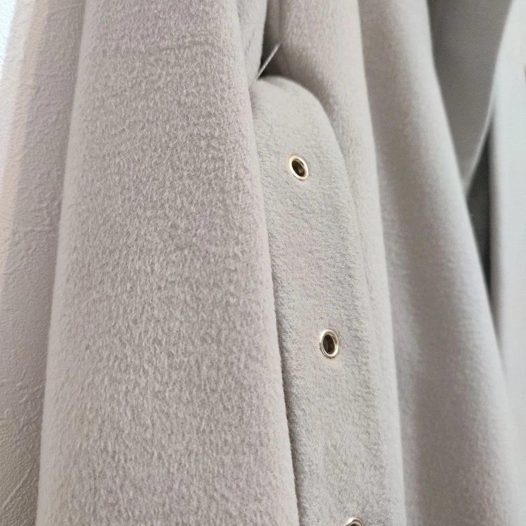 GUCCIカシミア混 ロングコート 38トムフォード期 GG総柄