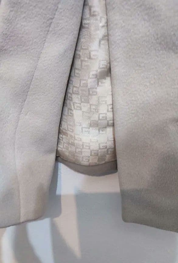 GUCCIカシミア混 ロングコート 38トムフォード期 GG総柄