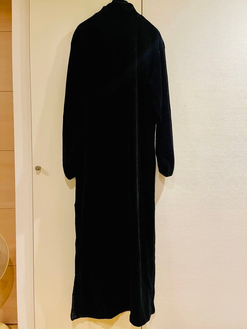 VICTORIA'S SECRET ベロア　ガウン　ルームウェア　ブラック