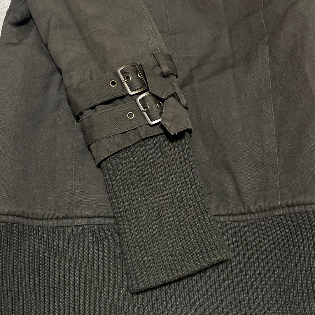 平成ギャル y2k グランジ　ファー付き　モッズコート　ダークコア　ギミック