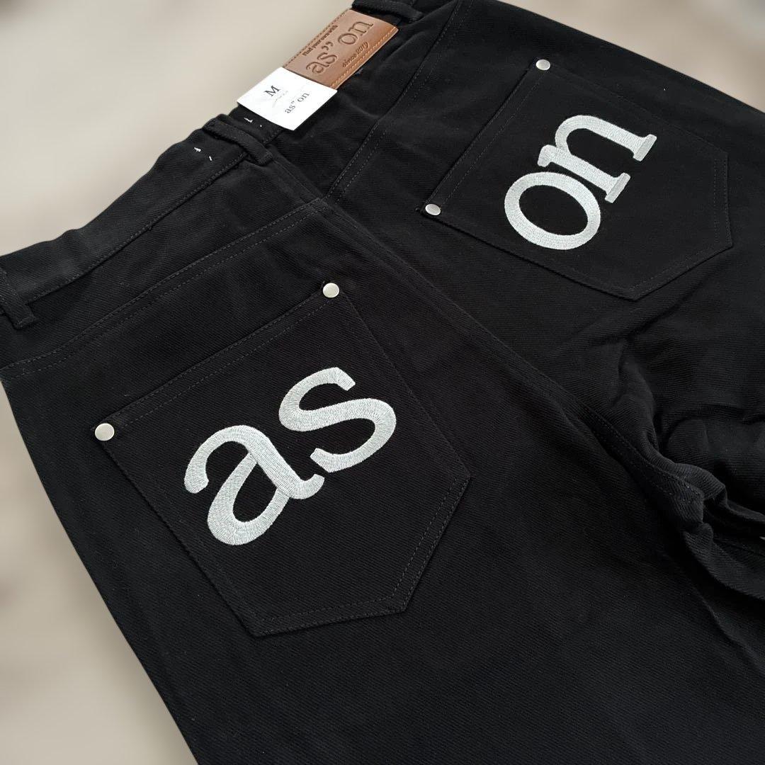 as\"on アズオン SMOG WIDE PANTS ブラック ason 韓国M