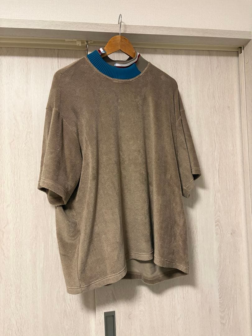 kolor（カラー） 22SS パイル地 レイヤードTシャツ