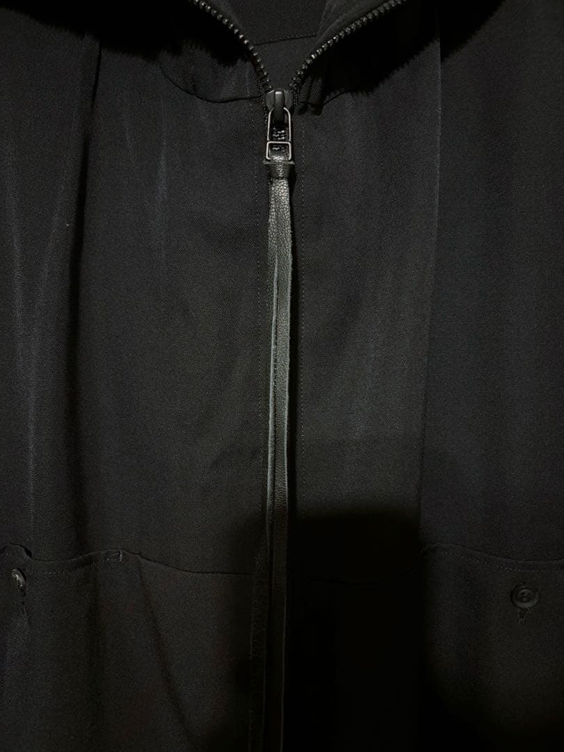 yohji yamamoto シワギャバZIPフードベスト