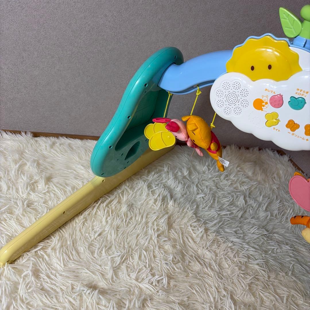 ほぼ未使用 くまのプーさんプーメリー えらべる回転6wayジムにへんしんメリー