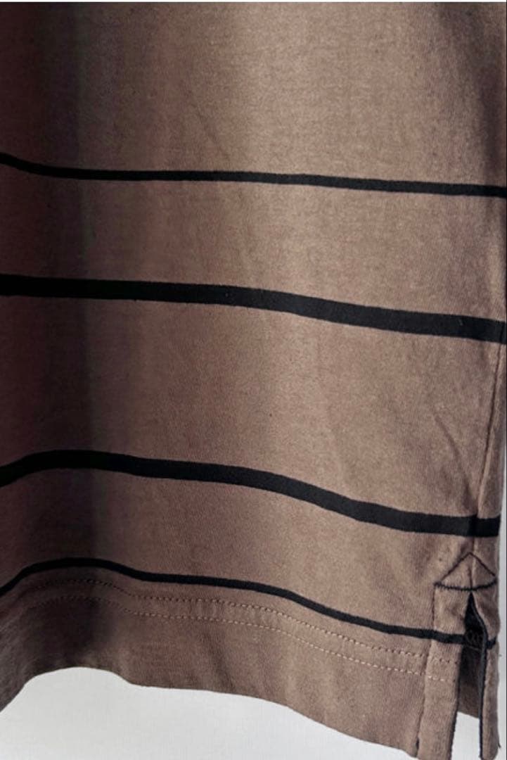 トップス MHL./COTTON LINEN STRIPE JERSEY SS
